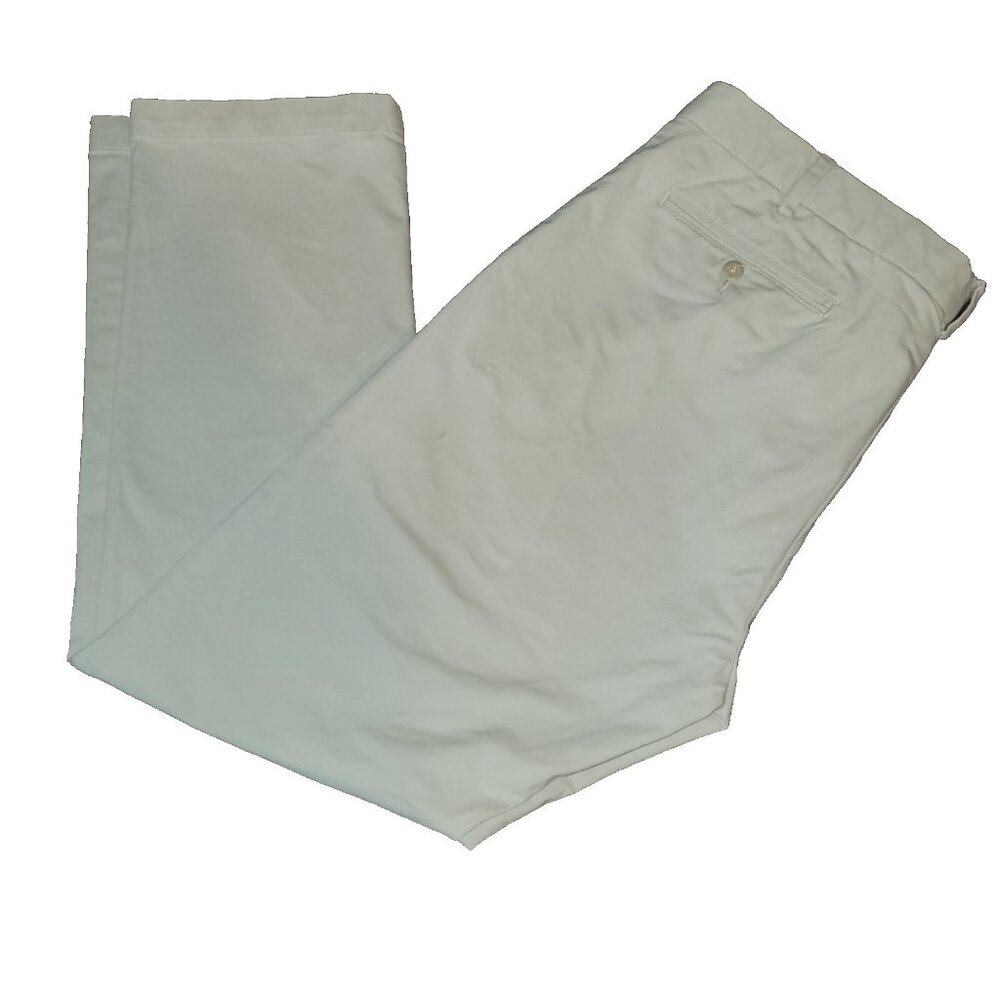 Polo Ralph Lauren Pants Mens 36x30 Tan Stretch Custom Fit Double Button